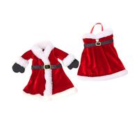 Healifty Funda para Botella de Vino Navideña 2 Piezas Diseño de Papá Noel Cubiertas Decorativas de Punto en Colores Brillantes Tamaño Estándar Adecuado para Decoración de Fiestas y