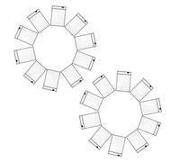 Healifty Fundas de Borrado en Seco Reutilizables 20 Piezas, Bolsas Colgantes de Plástico Transparente 25,5x36 Cm, Organizador de Bolsillo para Aula y Oficina, Protector de Documentos