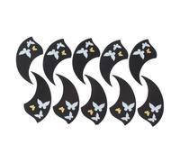 Healifty Golpeador para Ukelele 10 Piezas Adhesivas en Diseño de Alas, Placa Protectora Antirayaduras para Accesorios de Ukelele, Calcomanía Decorativa Segura y Duradera, Adecuado