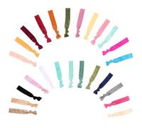 Healifty Gomas Elásticas para Cabello sin Costuras 50 Unidades Coleteros Anudados Elásticos Antitirones Set de Bandas para Mujer en Colores Lisos Ideales para Uso Diario y Deportes