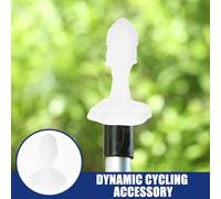 Healifty Gorra Protectora para Varillas de Tienda de Campaña 4 Piezas Nocturna Blanca Material TPR Aislante Ligera y Compacta para Acampar al Aire Libre y Protección contra Rayos