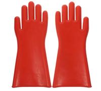 Healifty Guantes Aislantes Eléctricos de Alto Voltaje, Guantes de Goma, Rojo, Ligeros y Flexibles, Resistentes al Desgaste, para Trabajos en Máquinas de Alta Tensión y Servicio de Campo,