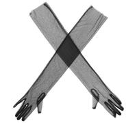 Healifty Guantes de Gasa Transparente Largos Formales para Mujer 1 Par