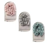 Healifty Guantes Exfoliantes Paquete de 3 de Fibra Viscosa y Esponja Doble Textura Elimina Queratina y Células Muertas Color Aleatorio para Baño Ideales para Brazos y Espalda