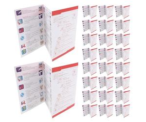 Healifty Guía de Primeros Auxilios Portátil 40 Unidades, Manual de Supervivencia Consejos Médicos de Emergencia y Pasos de Primeros Auxilios, para Camping, Senderismo y Actividades al Aire