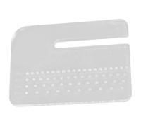 Healifty Herramienta Perforadora de Cuero Acrílica 4 Mm Gruesa Placa Redonda Multifuncional para Artesanía en Cuero, Punzonado Preciso y Corte Rápido para Manualidades