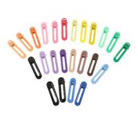 Healifty Horquillas Cabello Pequeñas 24 Piezas Set Colores Degradados Pastel, Pinzas Ovaladas Básicas para Niña y Mujer, Accesorios para Peinados Diarios y Fiestas