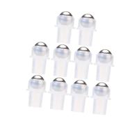 Healifty Insertos para Frascos Roll-On Bolita de Acero Inoxidable 10 Piezas 16 Dientes Plástico PE Transparente Repuestos para Botellas de Aceites Esenciales y Perfumes Aplicador