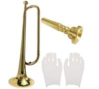 Healifty Instrumento de Viento de Metal Dorado para Niños y Estudiantes Diseño Creativo Proceso de Soldadura a Alta Temperatura para Presentaciones y Aprendizaje