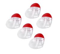 Healifty Juego 5 Tubos Brillo Labial Plástico Vacíos 8 Ml Tamaño Pequeño Recargables Desmontables para Mujeres Uso Personal Viaje Portátil