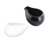 Healifty Juego de 2 Jarras de Leche de Cerámica Color y Mate Tazas para Salsas y Doméstico Boquilla para Vertido Preciso Ideales para Uso Hogar Restaurante y Cafetería