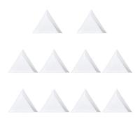 Healifty - Juego de 20 placas triangulares de plástico, 14,6 x 12,6 cm para clasificar perlas joyas con diamantes de imitación herramientas de almacenamiento organizador