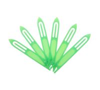 Healifty Juego de 6 lanzaderas de Red de plástico Verde, 26,5 x 3,5 x 0,52 cm, Aguja para Red de Pesca para reparación de Redes y trampas para cangrejos