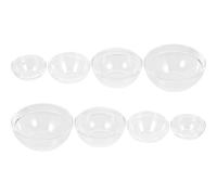 Healifty Juego de 8 Recipientes Acrílicos Transparentes para Aceites Esenciales y Masajes 4 Tamaños 1 2 3 y 4 para Salones de Belleza y Uso Doméstico