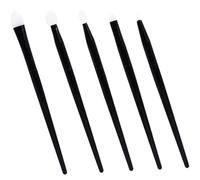 Healifty Juego de Brochas de Maquillaje Mango de Aluminio de Silicona Portátil para Aplicar Sombra de Ojos y Labios y Diseño Profesional para Uso Diario