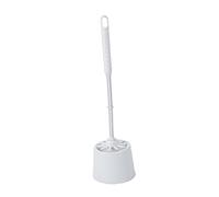 Healifty Juego de Cepillo y Soporte para Inodoro Plástico Grueso, Cepillo Compacto Mango Largo Resistente, Color Aleatorio, para Limpieza Profunda en Baño y Hogar