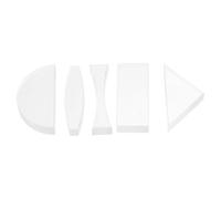 Healifty Kit de 5 Lentes Ópticas para Experimentos Físicos, Material Acrílico Transparente, Incluye Lentes Cóncavas y Convexas, Equipo Didáctico para Enseñanza de Física, Uso Educativo