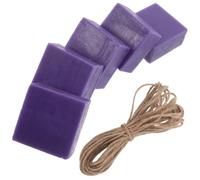 Healifty Kit de Barras de Jabón en Barra Casero Aroma a Lavanda y Forma de Uva, Material de Jabón y Yute, y Adecuado para Baño Diario