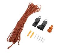 Healifty Kit Elevador para Persianas de Bambú y Caña, Accesorio de Reparación Resistente de Hierro Reforzado, Cuerda Fuerte para Controlar Luz en Ventanas, Sistema Vintage Color Aleatorio