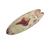 Healifty Letrero Decorativo De Madera Tabla De Surf, Adorno Colgante De Pared Estilo Marino, Cartel Veraniego Para Jardín y Piscina, Diseño Retro Resistente y Artesanal, Placa Temática Playa Verano