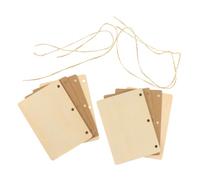 Healifty Libro de Votos Matrimoniales de Madera Rústica, Cuaderno Artesanal de Papel Kraft Cubierta Resistente, Set de 2 Unidades para Obsequio Boda Novios y Decoración de Eventos,