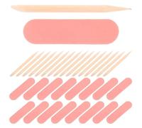 Healifty Limas y Pulidores de Uñas Finas 50 Piezas Tamaño Mini Madera Multifuncional para Manicura Profesional Cuidado de Cutículas y Uñas Naturales Portátil para Viaje