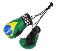 Healifty Llavero Boxeo de Guantes Miniatura Bandera de Brasil
