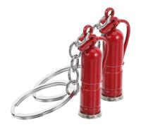Healifty Llavero de extintor de incendios 2 piezas, accesorio para colgar llaves y mochila, regalo para bombero, decorativo para bolso