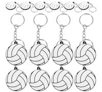 Healifty llavero de voleibol, llaveros deportivos, 20 unidades, colgante multifunción, modelo de voleibol, recuerdo para fiesta