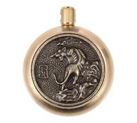 Healifty Llavero del Felino del Zodiaco Chino en Cobre Dorado para Bolso