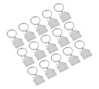 Healifty Llaveros de Metal en Forma de Casa, 15 Piezas, Colgantes de Aleación de Zinc para Decoración de Bolsos y Regalos para Inauguración de Casa, Accesorios para Colgar en Mochila
