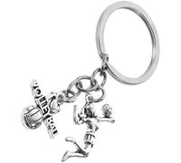Healifty Llaveros de voleibol, colgante de bolso con decoración de voleibol, aleación de zinc, portátil, para mochilas y bolsas, para entusiastas del deporte, 7.4 cm