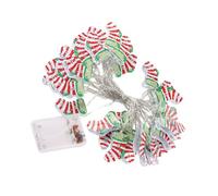 Healifty Luces Decorativas de Calcetín Navideño de Hierro Forjado Cadena de 3 Metros 20 Luces LED USB para Decoración Interior y Ambiente Festivo