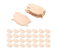 Healifty Manualidades de animales de madera para pintar 50 piezas sin terminar con forma de oveja para decoraciones de fiestas y uso infantil