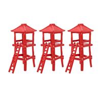Healifty Maqueta de Torre de Observación de Juguete Grande 3 Piezas Modelo Realista de Torre de Vigilancia para Decoración de Mesa de Arena y Jardines Pequeños