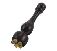 Healifty Masajeador Facial de Madera en Forma de Loto Diseño Ergonómico, Herramienta Portátil para Masaje Delicado y Cuidado Cutáneo en Viajes y Oficina