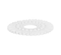 Healifty Medallón de Luz de Techo de Ps Blanco, Placa de Cubierta de Luz Empotrada, Anillo Decorativo de Techo Tallado Calado, para Salón y Decoración Interior