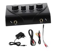 Healifty Mezclador de Sonido Karaoke Compacto con Doble Entrada de Micrófono Ruido para Fiestas Escenarios y Uso Familiar Portátil y Duradero con Diseño Ligero y Fácil Transporte