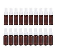 HEALIFTY Mini botella de plástico con rociador vacío de 30 ml para maquillaje recargable de viaje 20 piezas (marrón)