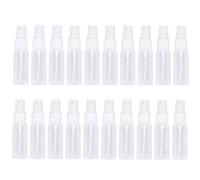 HEALIFTY Mini botella plástica de aerosol de 30 ml vacía para maquillaje recargable de viaje 20pcs (blanco)