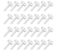Healifty mini clavavos para manualidades, sujetadores de papel metálicos, clavos de dos patas, 100 piezas, diseño de doble pata, hierro, plata, para scrapbooking y proyectos escolares