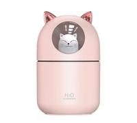 Healifty Mini Humidificador USB para Coche y Hogar, Humidificador Ultrasónico de Sobremesa, Portátil y Compacto, Color Rosa, Adecuado para Dormitorio y Oficina, Nebulización Fina y Rápida,
