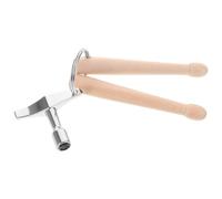 Healifty Mini Llavero de Baqueta de Madera y Metal para Baterista