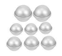 Healifty Molde de Aleación de Aluminio para 16 Piezas Molde Pequeño Esférico Multiusos para Bolas de Baño Jabón y Pastel en Elaboración de Jabón y Productos de Baño