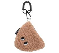 Healifty Monedero Colgante para Bolso, Monedero de Peluche con Cremallera, Forma de Onigiri, Felpa, Pequeño, Portátil, Kawaii, para Niñas y Mujeres, Mini Bolsa de Almacenamiento