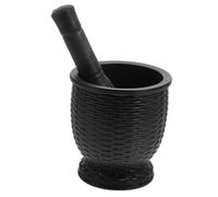 Healifty Mortero para y Especias de Resistente Diseño Imitación Madera Práctico para Moler y Hierbas Utensilio de Cocina Seguro y Versátil