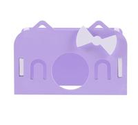 Healifty Nido para Hámster Pequeño Casa Escondite de PVC Resistente Color Púrpura Tamaño Pequeño Refugio para Juego y Descanso en Jaula Adecuado para Cobayas