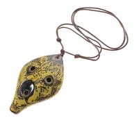 Healifty Ocarina de Cerámica para Principiantes 6 Agujeros en Forma de Hoja, Tono Extraordinario y Fácil de Transportar para Niños Que Practican Instrumentos de Viento