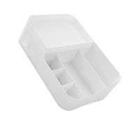 Healifty Organizador Maquillaje con Cajón Multiusos para Cosméticos y Esmalte Organizador Escritorio Baño Compacto Blanco Almacenamiento Práctico para Tocador