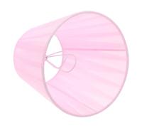 Healifty Pantalla de Lámpara de Barril, Pantalla de Repuesto Translúcida de Gasa Rosa, para Bombilla E14/e27, Fácil de Instalar, para Lámpara de Mesa, Colgante, Pared y Pie, Salón y